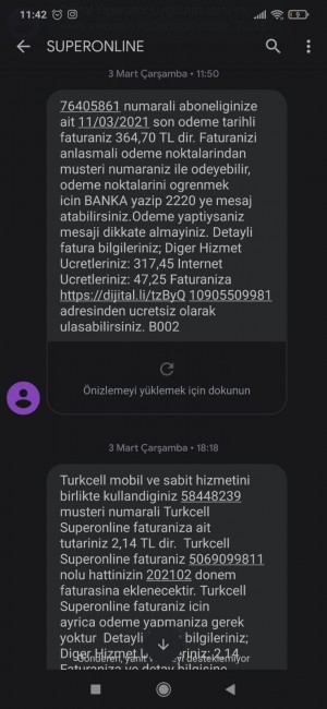 Turkcell Superonline 10 Gün Kullanamadığım İnternete 365 Tl Fatura Gönderdiler