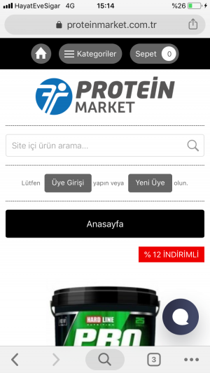 Protein Market'te Ücretini Ödeyip Ürünü Göndermedikleri Gibi Sipariş İptalinde Ücreti Dahi Geri Vermiyorlar