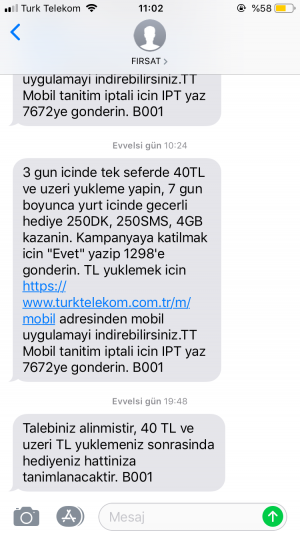 Türk Telekom 40 Tl Para Kesildi