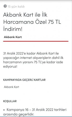 Akbank 75 Tl İade Kampanyasında Sorun Çıkarıyor!