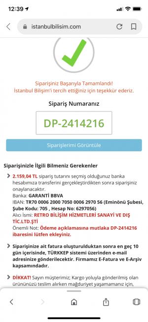 İstanbul Bilişim Para İadem Yapılmıyor.