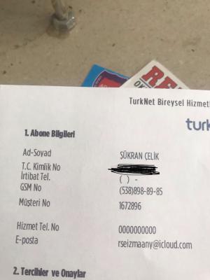 Turknet Abonelik İptal Etmiyorlar (167***) Numaralı Abone