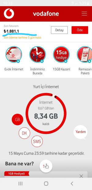 Vodafone Net Fatura
