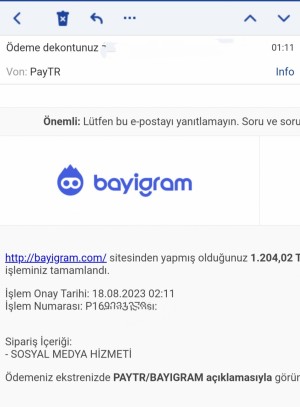 Bayigram.com Kasten Hesaba Zarar Veren İşlem
