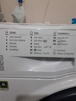 Hotpoint Ariston Çamaşır Makinası Program Yazılarının Silinmesi