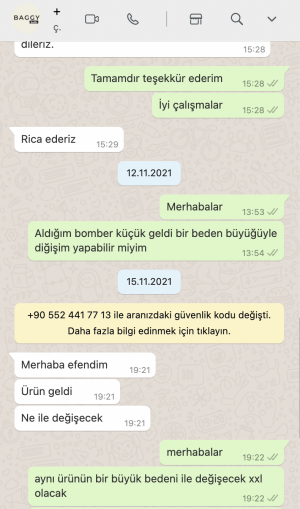 Buggybutik Değişim Sorunu