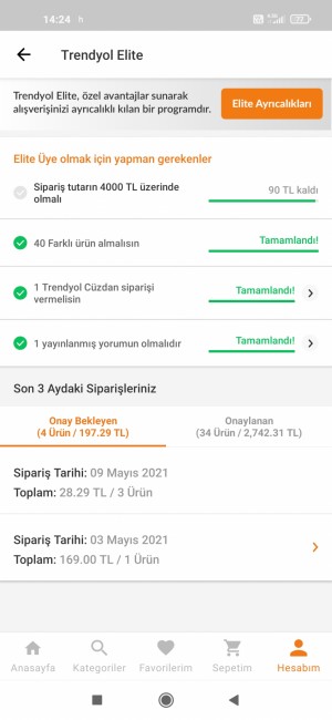 Trendyol Elite Üyelik Hakkı Kazandım Ama Süre Var Diye Verilmiyor