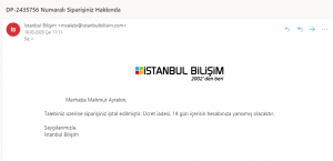 İstanbul Bilişim Dp243*** Ücret İadem 1 Aydır Yapılmadı