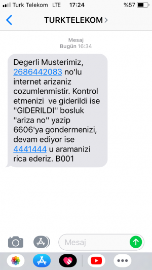 Türk Telekom İnternet Arızam 2 Aydır Giderilemedi