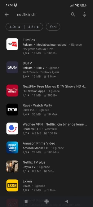 Xiaomi Netflix İndirmeyi Kabul Etmiyor
