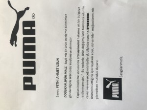 Puma Müşterilerini Mağdur Ediyor