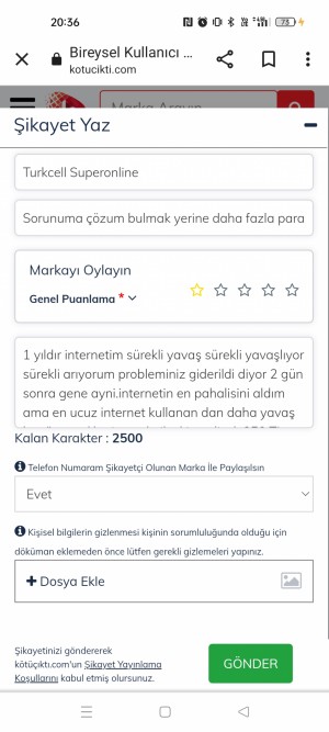 Turkcell Superonline Sorunuma Çözüm Bulmak Yerine Daha Fazla Para İstiyorlar