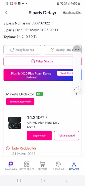 Taklit Ürün İadesinin Kabul Edilmemesi