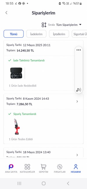Taklit Ürün İadesinin Kabul Edilmemesi