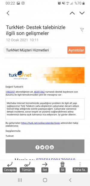 Türknet'in Bana Bağladığı İnterneti Aktif Olarak Sadece 2 Gün Kullandım