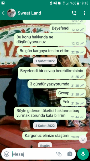 Sweatland Ürün Yanlış