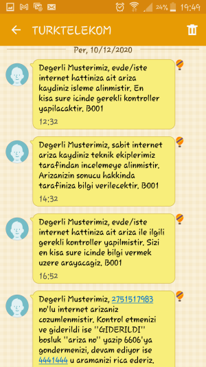 Türk Telekom Verilen İnternet Hizmeti Kullanamıyorum