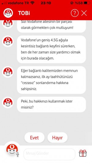 Vodafone Cayma Bedeli Yok Deyip Sonradan Cayma Bedeli Çıkartması